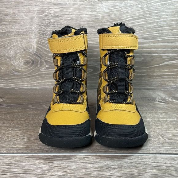 Merrell Snow Crush 2.0 Jr Waterproof -25f 200gr Wheat Leather Toddler Sz 5 Boots - Picture 2 of 13